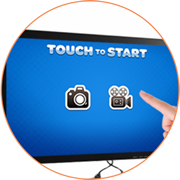 Fotókabin bérlés - Touch screenes kijelző